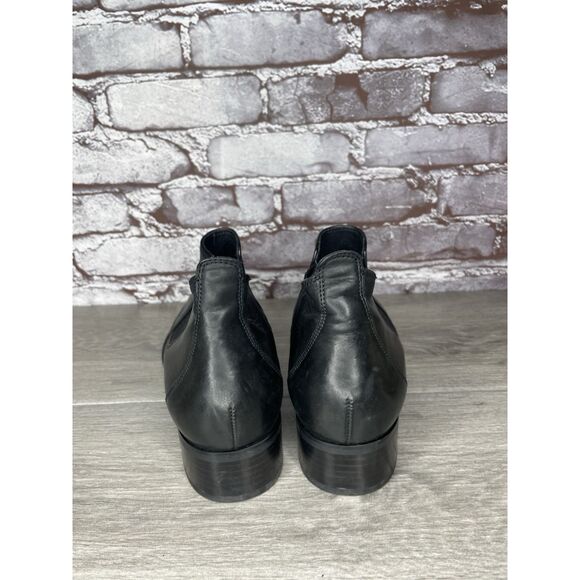 Paul Green Chelsea Black Leather Wingtip Heel Boots Women’s Sz 7.5UK/10M US/41EU - Picture 4 of 16